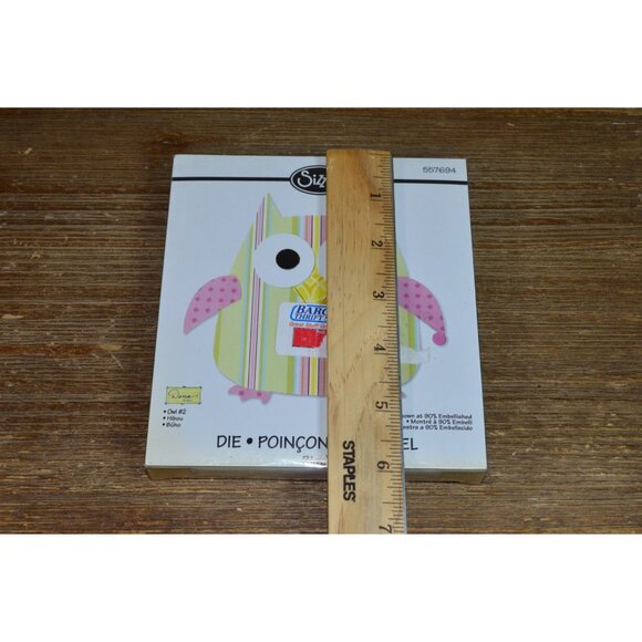 Sizziz Bigz Machine Owl #2 Die Large Black Cut Papercrafts Scrapbooking Cardmaki - Picture 9 of 9